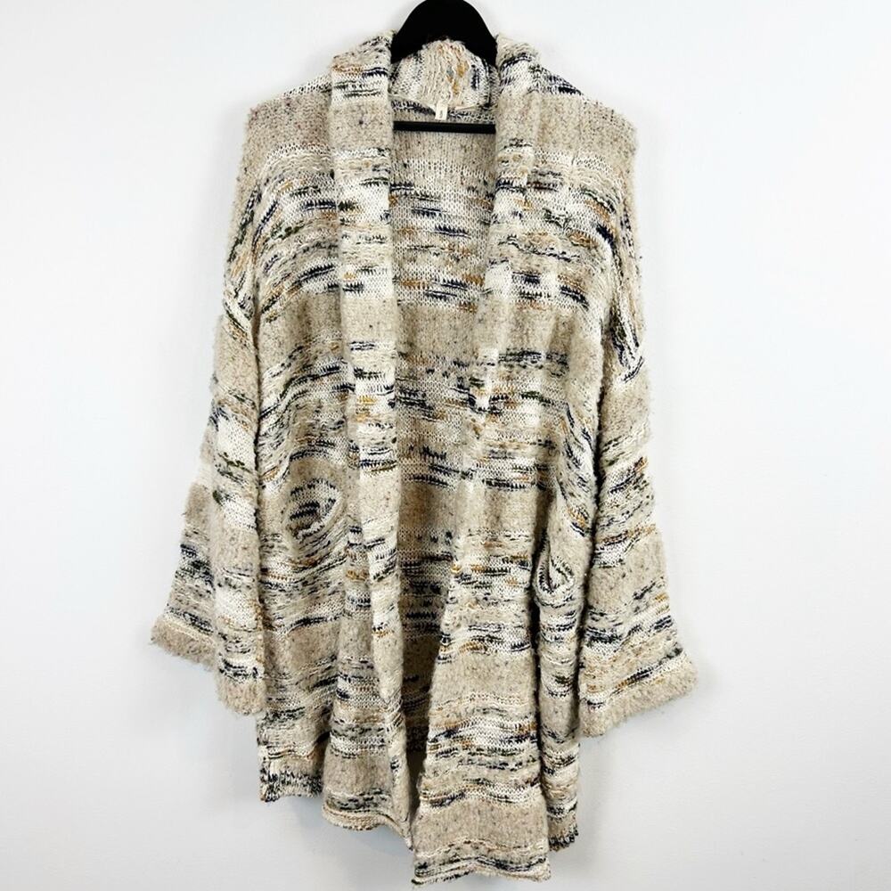 Moth Oversized Multicolored Cardigan Sweater Size… - image 1